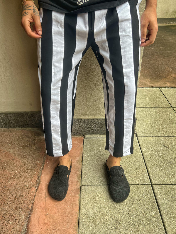 Pantalone japan rigato
